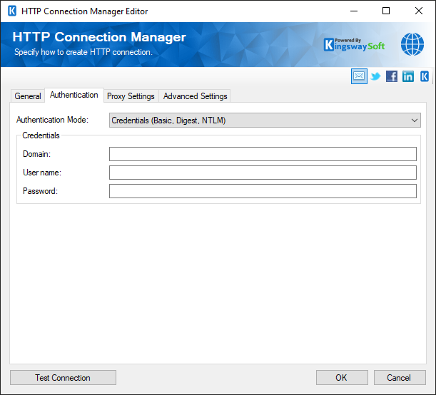 SSIS HTTP connection - Auth - Credentials